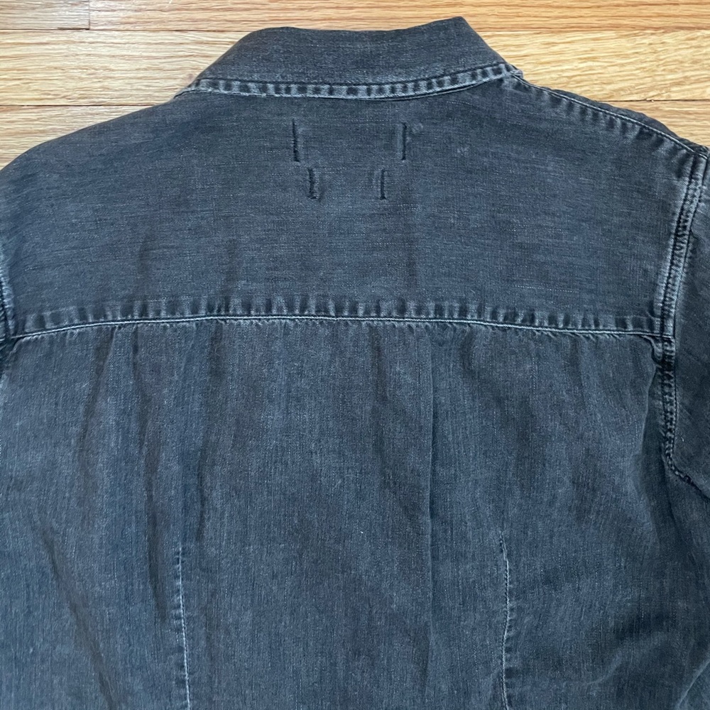 MADEWELL Charcoal Chambray Tuxedo Buttondown Shirt - Picture 14 of 15